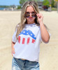 Distressed Patriotic Lips Graphic Tee