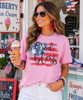 god bless america flag model image