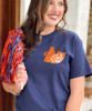 Monogrammed Football And Megaphone Graphic Tee Shirt