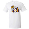 Girls Monogrammed Tiger With Megaphone Graphic Tee Shirt - Purple And Gold