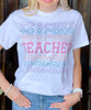 Stacked Teacher Graphic Tee Shirt