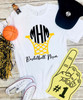 Customized Monogrammed Basketball Net Graphic Tee Shirt