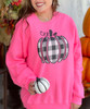 Black And White Plaid Pumpkin Shirt