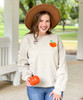 Embroidered Pumpkin Sweatshirt