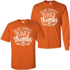 In All Things Give Thanks Graphic Tee Shirt - Texas Orange