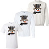 Snowman With Hat Graphic Shirt - White