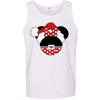 Mouse Head With Santa Hat And Bow Graphic Shirt