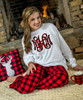 Full Monogrammed Buffalo Plaid Graphic Shirt - Red/Black