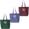 Monogrammed Zippered Tote Bag