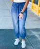 Make Me Yours Chambray Drawstring Paper Bag Waist Jogger Pants