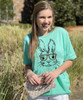 Easter Bunny With Leopard Glasses Bella Canvas Tee