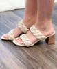 Heaven Casual Braided Heel - Beige