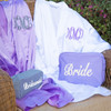 Monogrammed Satin Robe