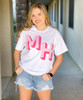 Personalized Shadow Monogram Graphic Tee - Choose Your Own Colors