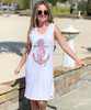 Monogrammed Lilly Anchor Racerback Swimsuit Cover Up
