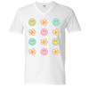 Daisies And Smiley Faces Graphic Shirt