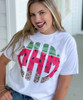 Monogrammed Leopard Watermelon Graphic Shirt