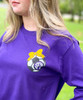 Monogrammed Soccer Ball With Bow Graphic Tee Shirt