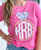 Monogrammed Bride Diamond Ring Bella Canvas Tee