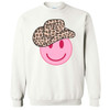 Leopard Cowgirl Smiley Face Graphic Shirt