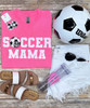 Monogrammed Soccer Mama Graphic Tee Shirt