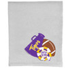 Customizable Megaphone And Pom Pom Football Stadium Sweatshirt Blanket - Ash