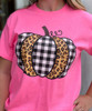 Leopard And Buffalo Plaid Pumpkin Shirt