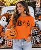 boo halloween tee model image