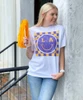Customized Checkered Smiley Football Graphic Shirt
