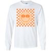 Pumpkin Smiley Checkerboard Graphic Shirt