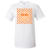 Pumpkin Smiley Checkerboard Graphic Shirt