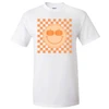 Pumpkin Smiley Checkerboard Graphic Shirt
