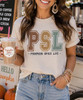 psl pumpkin spice life comfort colors tee model image close up
