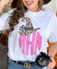 Monogrammed Leopard Witch Hat Graphic Tee