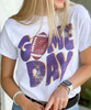 Customized Distressed Game Day Graphic Tee
