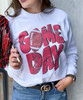 Customized Distressed Game Day Graphic Tee