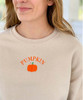  Embroidered Fall Pumpkin Sweatshirt 