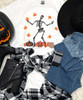 Dancing Skeleton With Jack O Lanterns Graphic T-Shirt