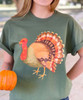 Orange And Brown Turkey Shirt