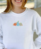 Embroidered Pumpkin Trio Sweatshirt