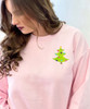  Embroidered Christmas Tree Sweatshirt 