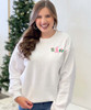  Embroidered Christmas Presents With Initial Sweatshirt 