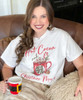  Monogrammed Hot Cocoa And Christmas Movies Graphic Tee Shirt 
