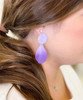  Make Your Mark Ombre Metal Earrings - Purple 