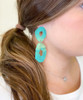  All I Want Ombre Metal Earrings - Green 