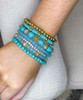 Silver Religious Scrollwork Stretch Bangle Bracelet – 'Protect This Woman'