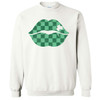  St. Patrick's Checkered Lips Graphic T-Shirt 