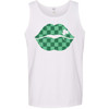  St. Patrick's Checkered Lips Graphic T-Shirt 