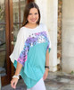  Wild About You Colorblock Loose Fit Top 