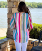  Good Times Multi Stripe V-Neck Top 